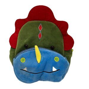 Kakoo Green Dragon Dinosaur Plush Toddler Backpack Bag Adjustable Straps